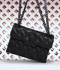 Kurt Geiger London Mini Kensington Drench Puffy Quilted Chain Crossbody Bag