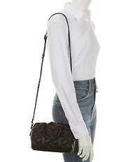 Kurt Geiger London Kensington Drench Small Boston Black Satchel Bag