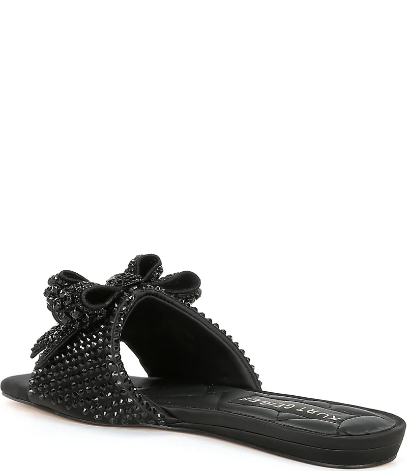 Kurt Geiger London Kensington Embellished Bow Slide Sandals