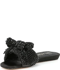 Kurt Geiger London Kensington Embellished Bow Slide Sandals