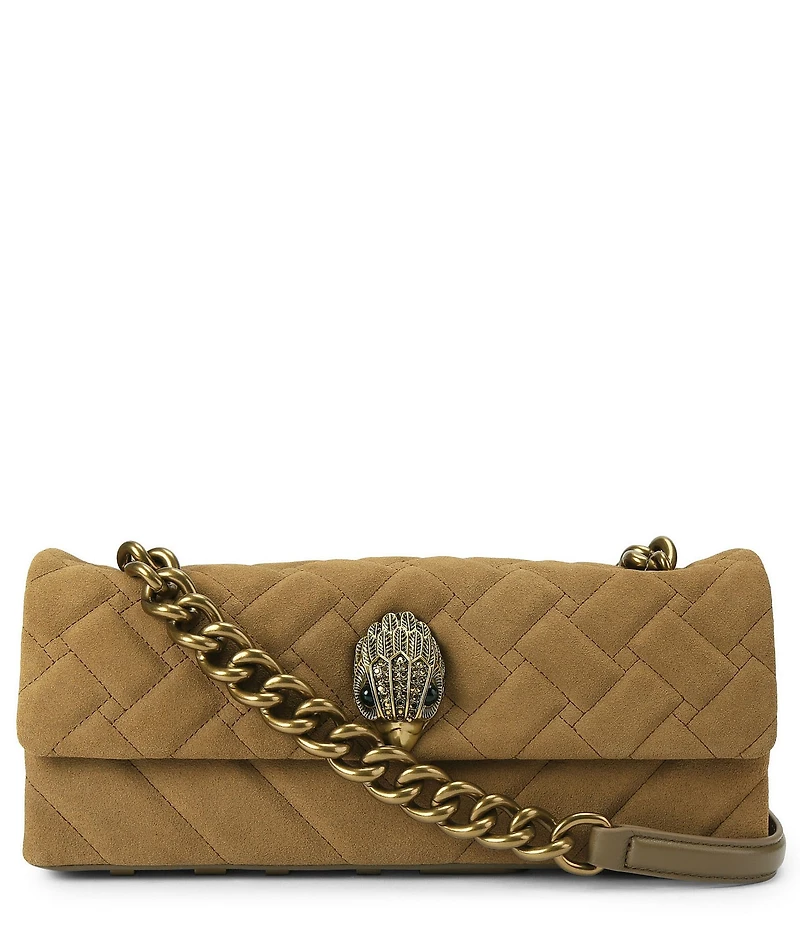 Kurt Geiger London Kensington E/W Suede Kurt Shoulder Bag