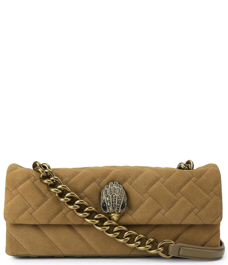 Kurt Geiger London Kensington Suede East-West Kurt Shoulder Bag