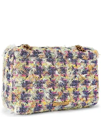 Kurt Geiger London Kensington Tweed Flap Shoulder Bag