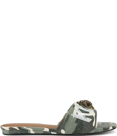 Kurt Geiger London Kensington Flat Camo Kurt Sandals