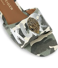 Kurt Geiger London Kensington Flat Camo Kurt Sandals