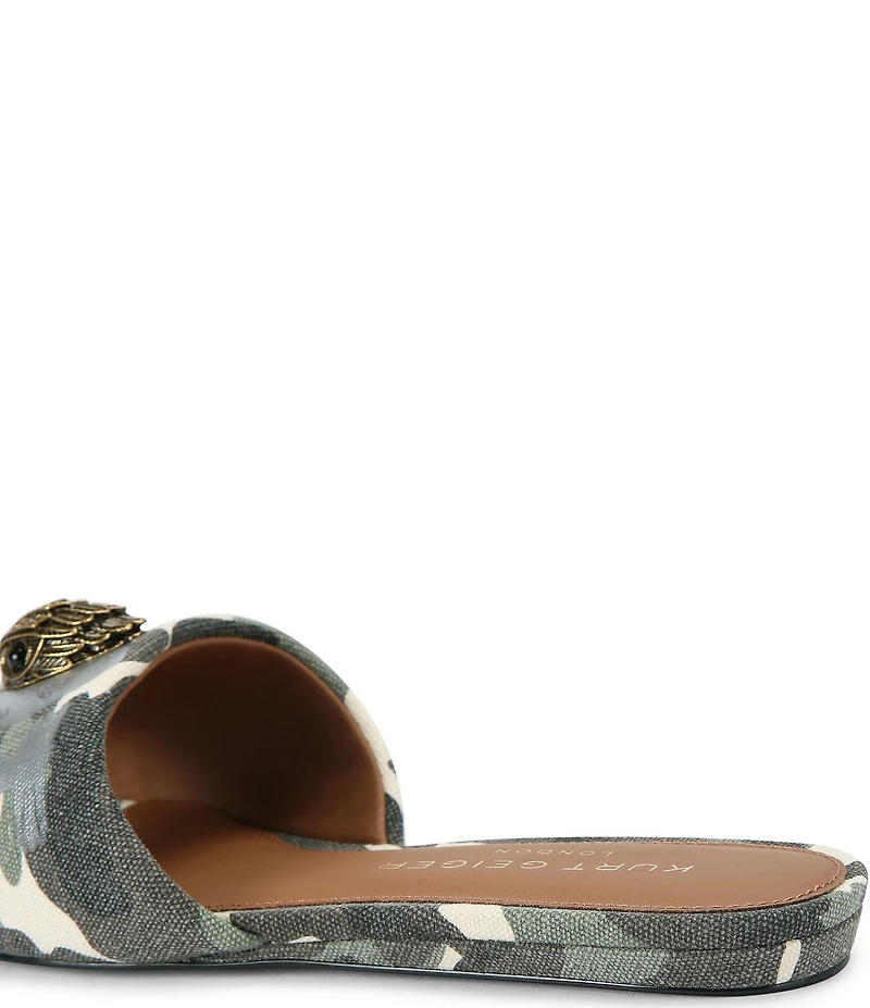 Kurt Geiger London Kensington Flat Camo Kurt Sandals