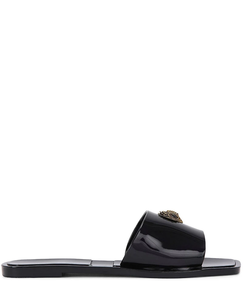 Kurt Geiger London Kensington Jelly Logo Ornament Slide Sandals