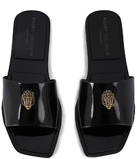 Kurt Geiger London Kensington Jelly Logo Ornament Slide Sandals