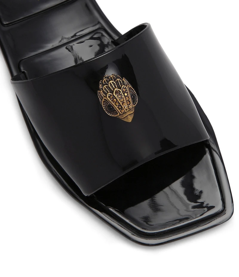 Kurt Geiger London Kensington Jelly Logo Ornament Slide Sandals