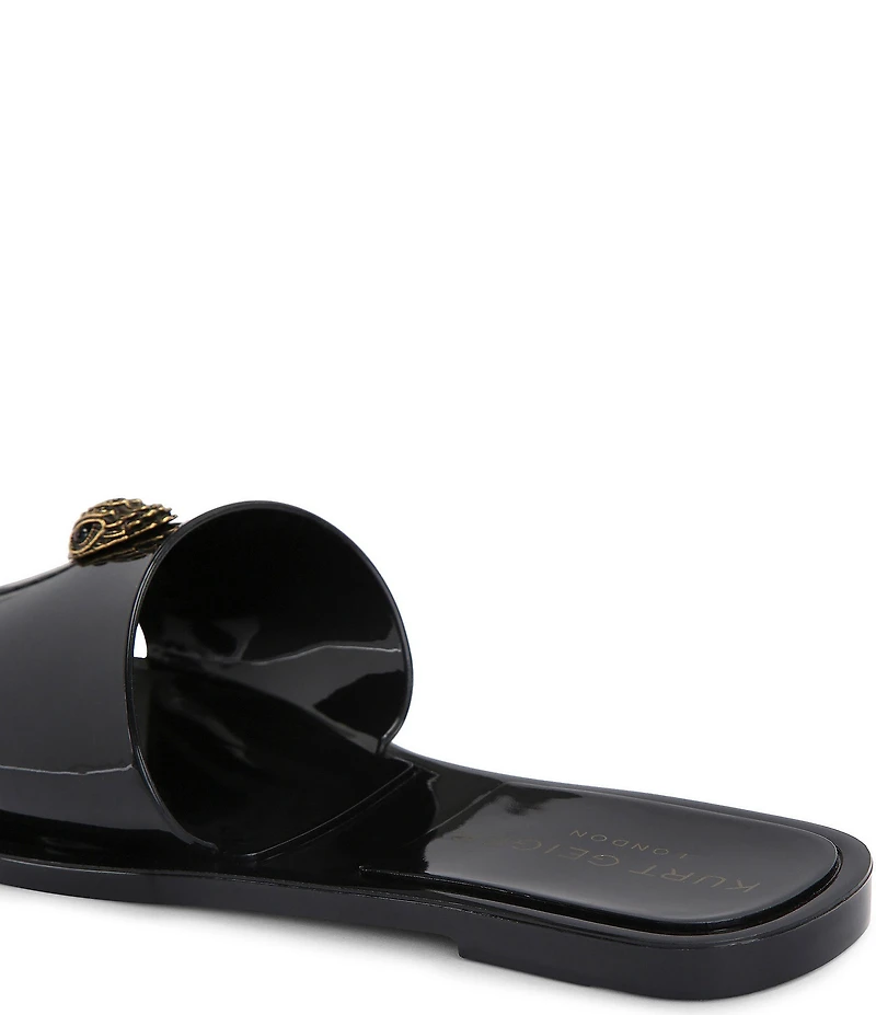Kurt Geiger London Kensington Jelly Logo Ornament Slide Sandals