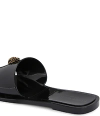 Kurt Geiger London Kensington Jelly Logo Ornament Slide Sandals