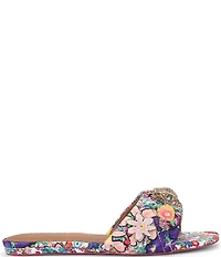Kurt Geiger London Kensington Floral Ornament Flat Slide Sandals