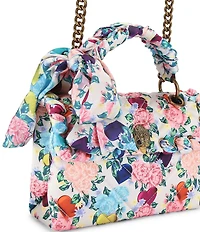 Kurt Geiger London Kensington Floral Satin Crossbody Shoulder Bag