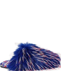 Kurt Geiger London Kensington Furry Eagle Logo Ornament Slippers