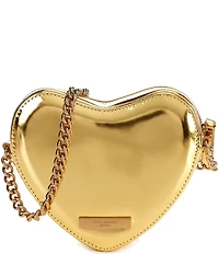 Kurt Geiger London Kensington Liquid Metallic Heart Crossbody Bag