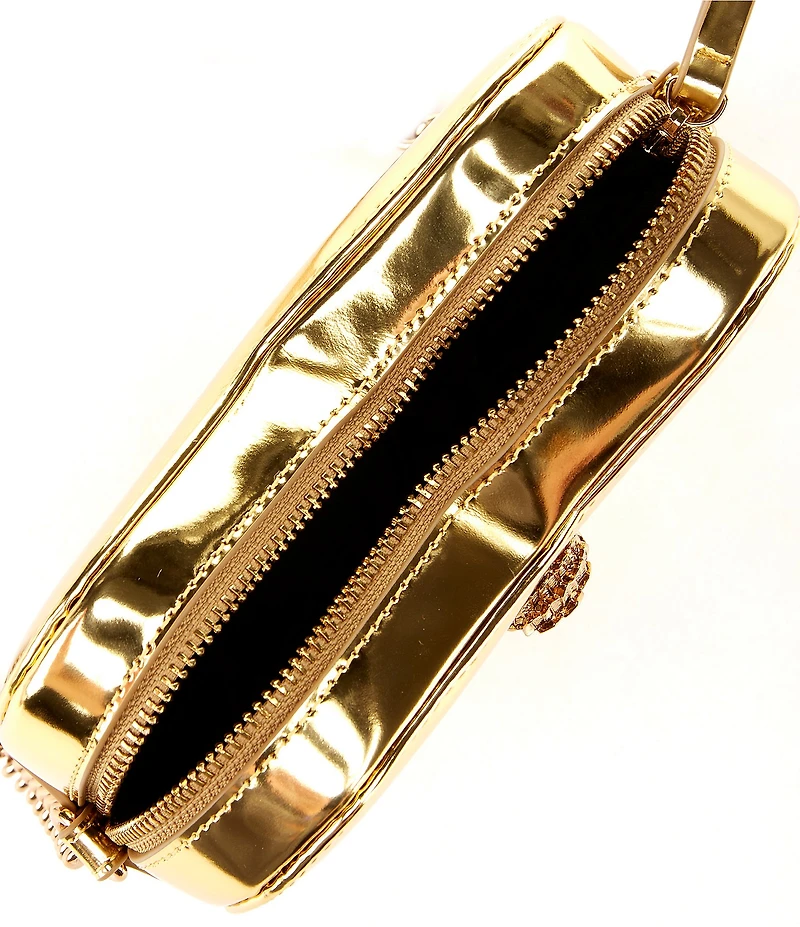 Kurt Geiger London Kensington Liquid Metallic Heart Crossbody Bag