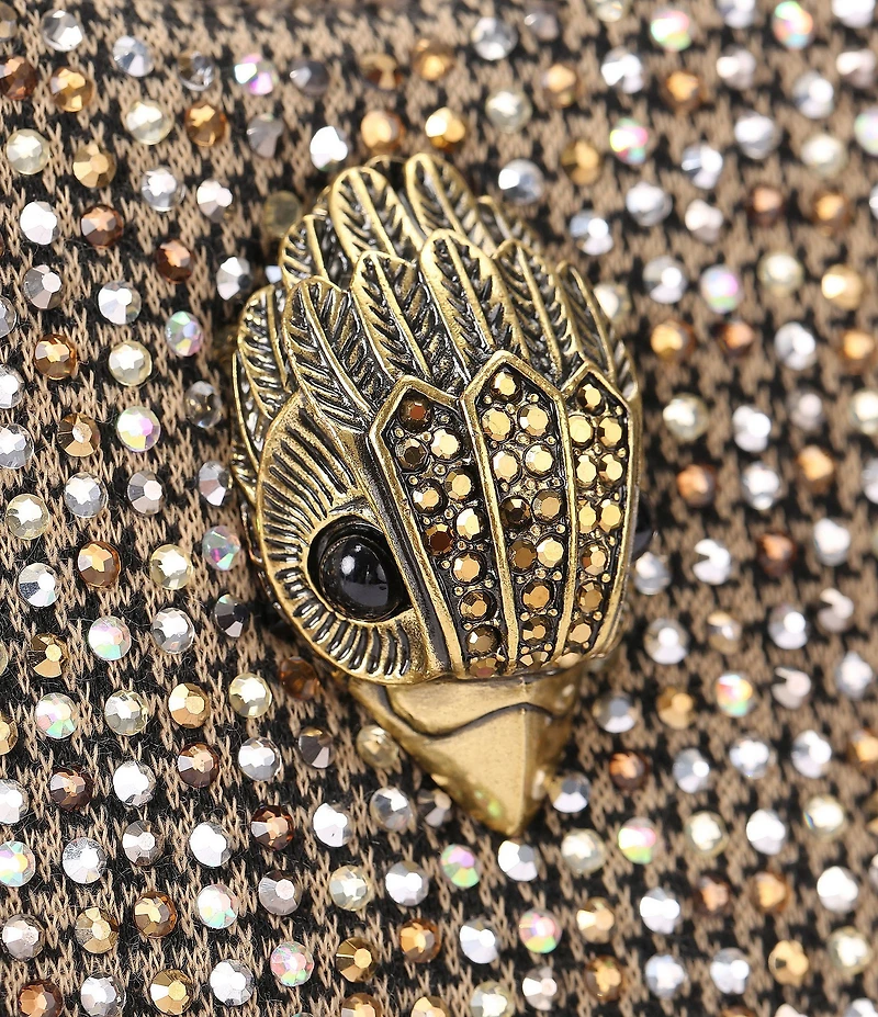 Kurt Geiger London Kensington Heart Crystal Houndstooth Crossbody Bag