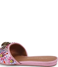 Kurt Geiger London Kensington Jewel Embellished Logo Slide Sandals