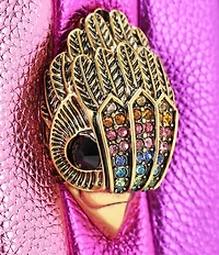 Kurt Geiger London Kensington Large Metallic Rainbow Heart Convertible Crossbody Bag