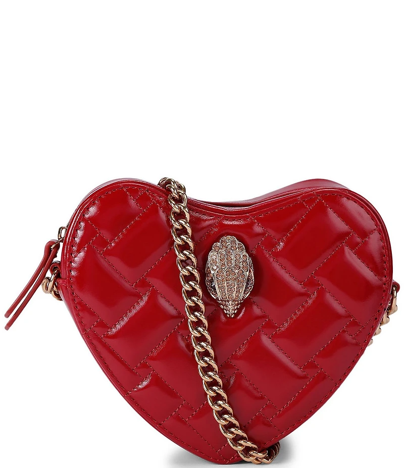 Kurt Geiger London Kensington Quilted Leather Heart Crossbody Bag