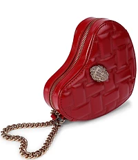 Kurt Geiger London Kensington Quilted Leather Heart Crossbody Bag