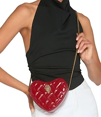 Kurt Geiger London Kensington Quilted Leather Heart Crossbody Bag