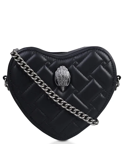 Kurt Geiger London Kensington Leather Heart Crossbody Bag