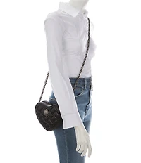 Kurt Geiger London Kensington Leather Heart Crossbody Bag