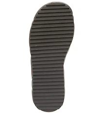 Kurt Geiger London Kensington Leather Quilted Logo Ornament Puff Platform Slide Sandals