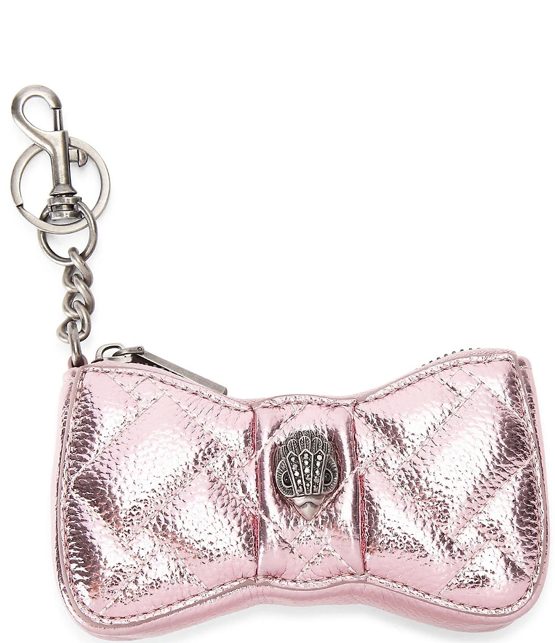Kurt Geiger London Kensington Metallic Novelty Bow Bag Charm