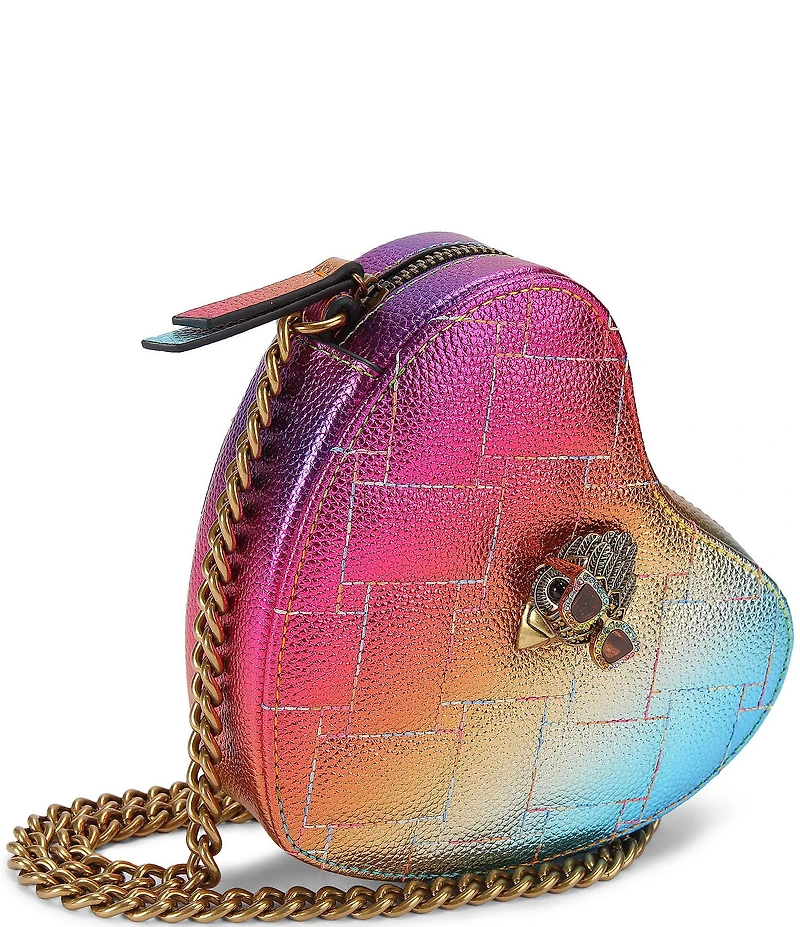 Kurt Geiger London Kensington Metallic Heart Crossbody Bag