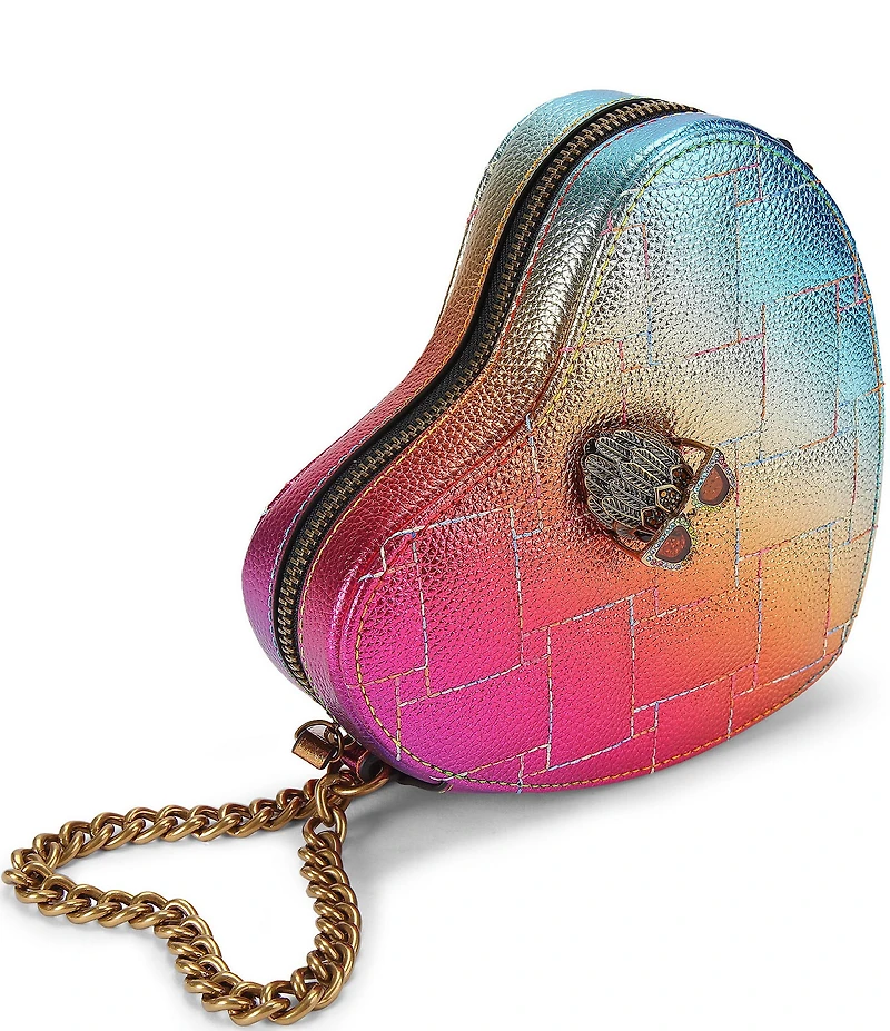 Kurt Geiger London Kensington Metallic Heart Crossbody Bag