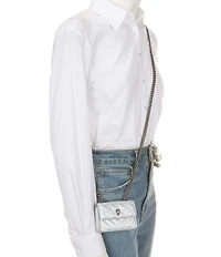 Kurt Geiger London Kensington Metallic Micro Crossbody Bag