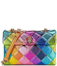 Kurt Geiger London Kensington Metallic Rainbow Leather Crossbody Bag