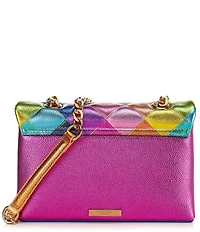 Kurt Geiger London Kensington Metallic Rainbow Leather Crossbody Bag