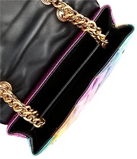 Kurt Geiger London Kensington Metallic Rainbow Leather Crossbody Bag