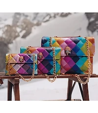 Kurt Geiger London Kensington Metallic Rainbow Leather Crossbody Bag