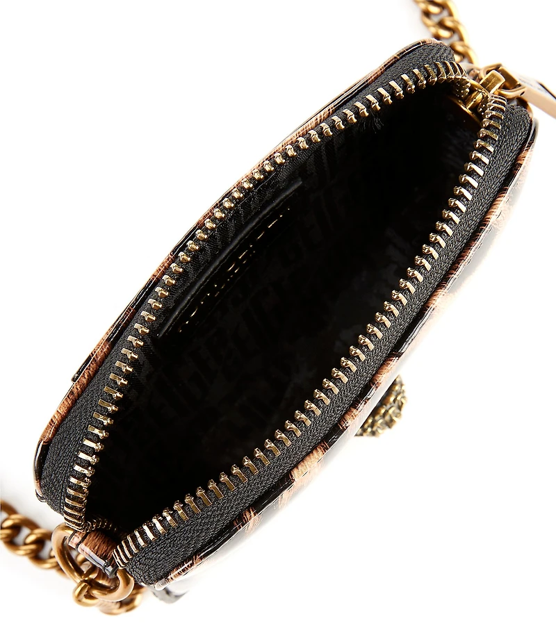 Kurt Geiger London Kensington Micro Cheetah Print Camera Crossbody Bag