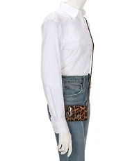 Kurt Geiger London Kensington Micro Cheetah Print Camera Crossbody Bag