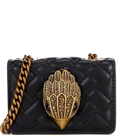 Kurt Geiger London Kensington Signature Eagle Crest Micro Quilted Crossbody Bag