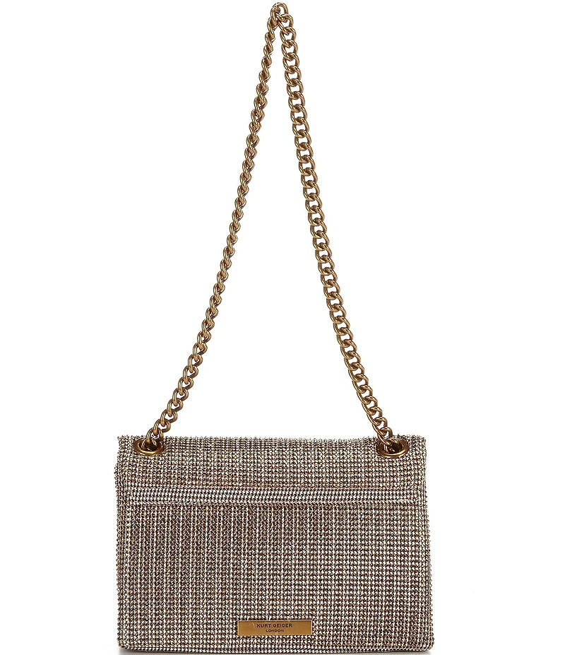 Kurt Geiger London Kensington Mini Crystal Houndstooth Crossbody Bag