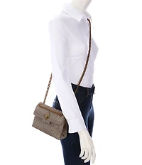 Kurt Geiger London Kensington Mini Crystal Houndstooth Crossbody Bag