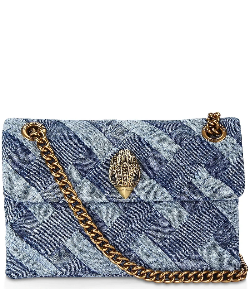 Kurt Geiger London Kensington Mini Denim Quilted Crossbody Bag