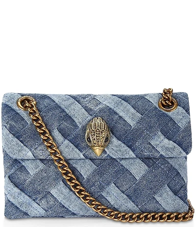 Kurt Geiger London Kensington Mini Denim Quilted Crossbody Bag