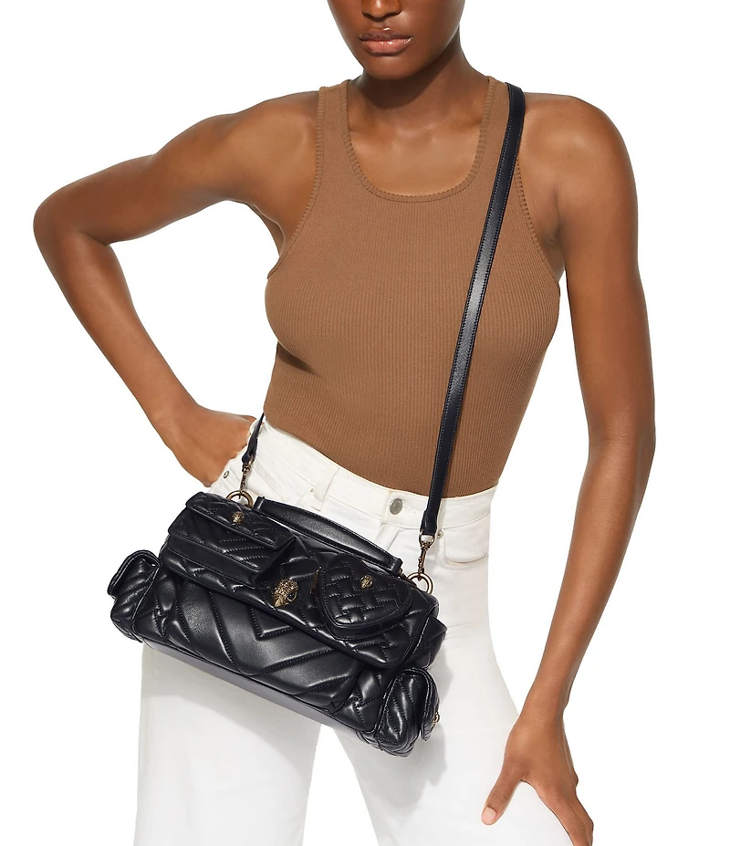 Kurt Geiger London Kensington Multi-Pocket Top Handle Crossbody Shoulder Bag