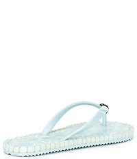 Kurt Geiger London Kensington Q Embroidered Logo Print Pool Flip Flops
