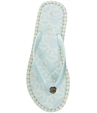 Kurt Geiger London Kensington Q Embroidered Logo Print Pool Flip Flops