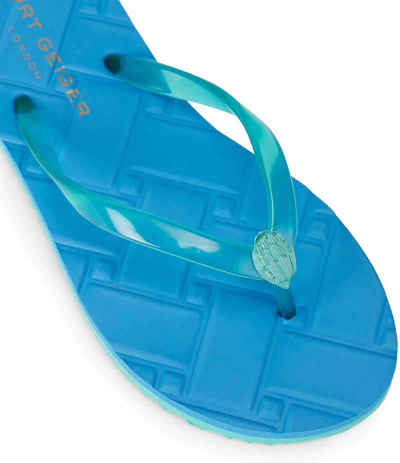 Kurt Geiger London Kensington Q Logo Pool Flip Flops