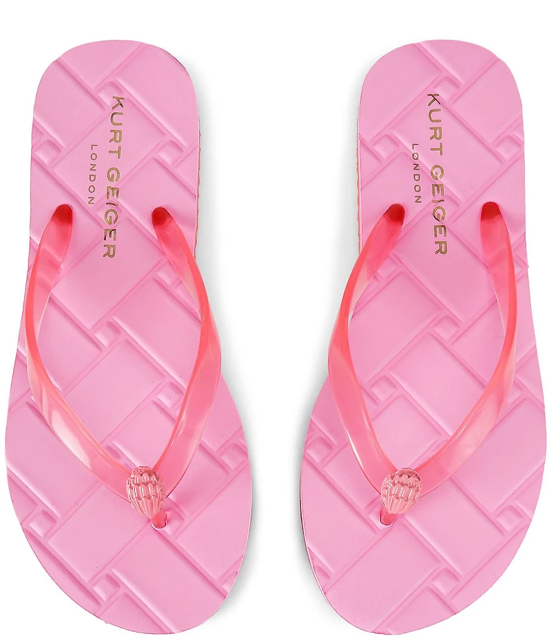 Kurt Geiger London Kensington Q Logo Pool Flip Flops