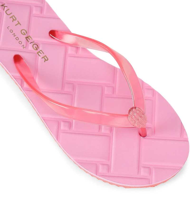 Kurt Geiger London Kensington Q Logo Pool Flip Flops